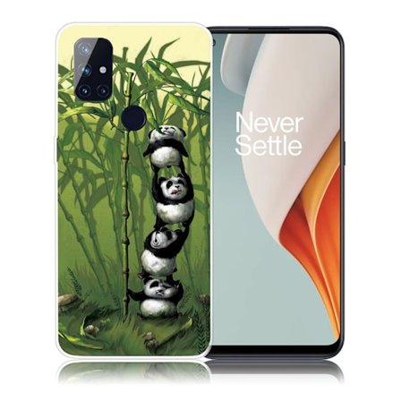 Deco OnePlus Nord N100 etui - Panda and Bamboo