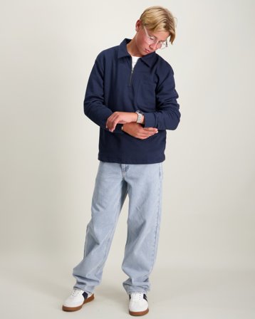 Grunt GRAppi Half Zip Sweat Blå Genser Gutt - Kids Brand Store