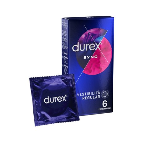 Durex Sync Profilattici 6 Pezzi Massima Sensibilità e Comfort