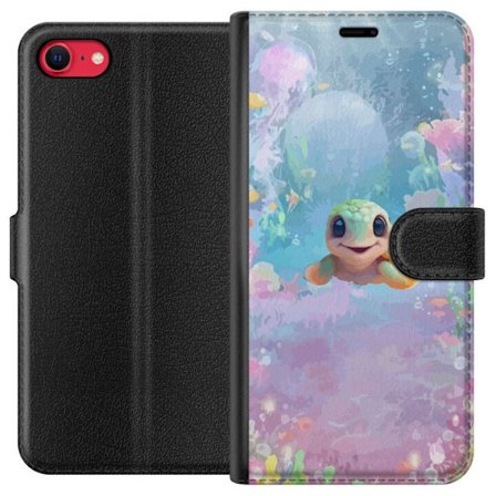 Kompatibelt Plånboksfodral till Apple Apple iPhone SE (2020) sköldpadda