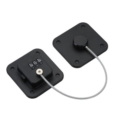 Kjøleskapskodelås Kodet lås SVART