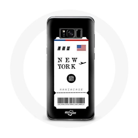 Skyddsfodral för Samsung Galaxy S8 Plus Flygbiljett New York