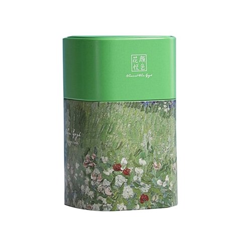 Metal Te Dåse Blikæske Løs Te Opbevaringsbeholder Elegant Te Krukke Kaffe Opbevaringsbeholder Blomster Tebeholder Gaveæske