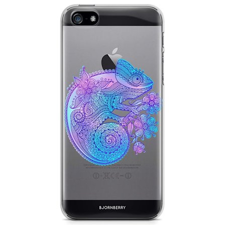 Bjornberry iPhone 5/5S/SE TPU Skal - Mandala Kameleont