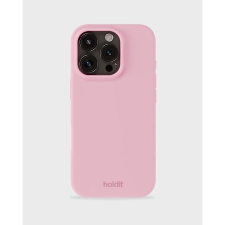 holdit iPhone 16 Pro Mobilskal Silikon Rosa