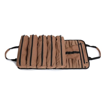 Kraftig rullbar verktygsväska i canvas för effektiv verktygshantering