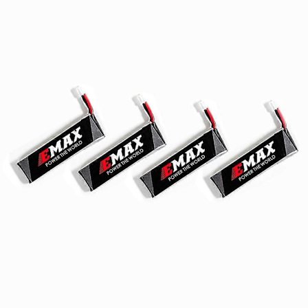 4kpl EMAX HV 3.8V 450mAh Lipo-akku EMAX Tinyhawk FPV -kilpa-droneen