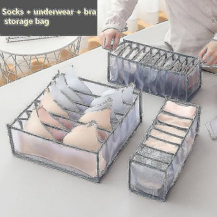 Undertøy, Sokker og BH-Oppbevaringsboks med Skuffeskille og Sortering
