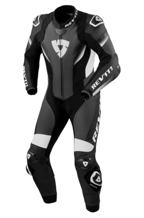 Mono de Cuero Rev ́it Control Negro/Blanco 46