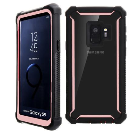 Samsung Galaxy S9 - Effektfullt Exxo Skyddsfodral Med Hörnskydd Roséguld