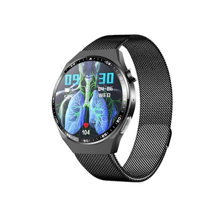 Smartwatch med EKG, kropssammensætningsanalyse, blodsammensætningsanalyse (urinsyre, blodlipider)