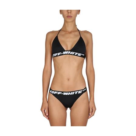 Off White, Bikini Swimsuit Czarny, Kobieta, Rozmiar: S