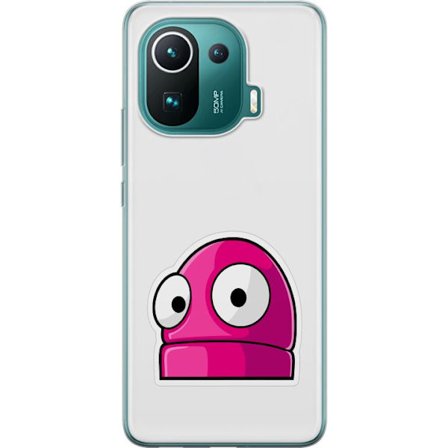 Kompatibel Mobilcover til Xiaomi Xiaomi Mi 11 Pro Rosa tegneseriefigur med store øjne i legende og humoristisk stil