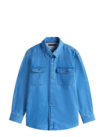 Tommy Hilfiger | Mid Blue Denim Shirt Ls | 152