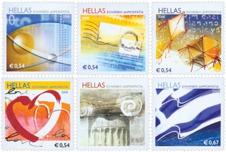 Grækenland - Greetings - Postfrisk sæt 6v