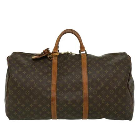 Louis Vuitton Vintage, Pre-owned Canvas Keepall Bag Bruin, Dames, Maat:ONE Size
