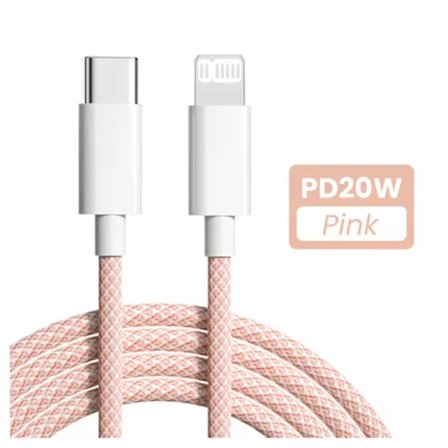 20W USB-C PD-kabel för iPhone 14 13 12 11 Pro Max Xs 8 Plus iPad 3A Datakabel för iPhone Typ-C Datakabel