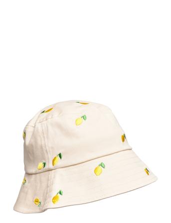 Lim Bucket Hat Accessories Headwear Bucket Hats Hvit Becksöndergaard*Betinget Tilbud