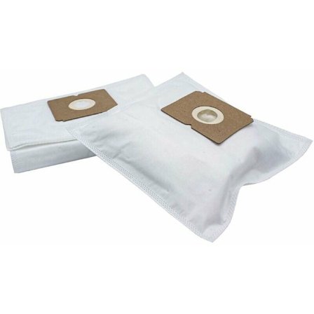 10x dammsugarpåsar kompatibla med AEG Vampyr CE Smart & Clean, CE Turbo EL dammsugare - mikrofleece, 28,28 cm x 19 cm, vit