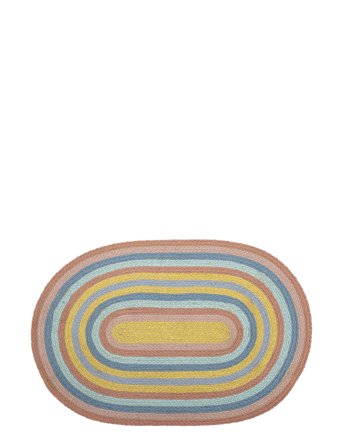 Bloomingville Ralia Rug, Yellow, Jute - Multi/patterned - 75X 50CM