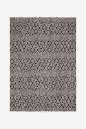 KM Home - Glattvevd Madrid - Grå - Glattvevde tepper - 133X190 - Fra Homeroom