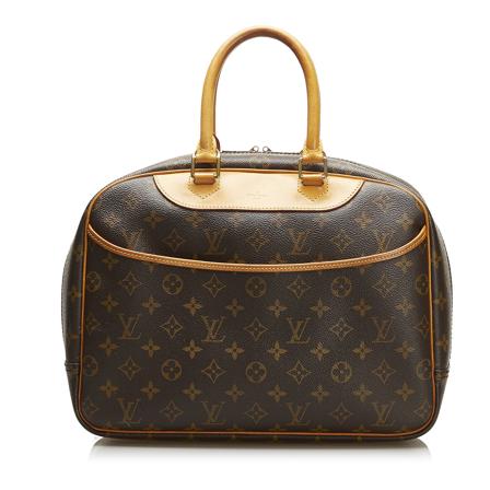 Louis Vuitton Vintage Monogram Deauville Canvas Monogram Canvas France Brun, Dame Vintage Tasker, Størrelse: ONE Size