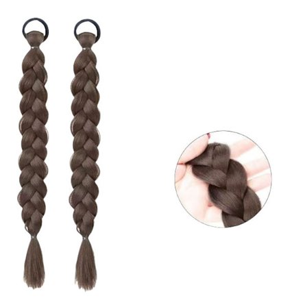 Par Hästsvansförlängningar - Naturligt Utseende Clip-in Hårdelar