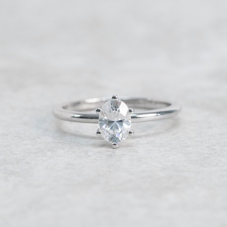 Förlovningsring Blåklint, 18K Vitguld : 1 Carat - Förlovning- och vigselringar
