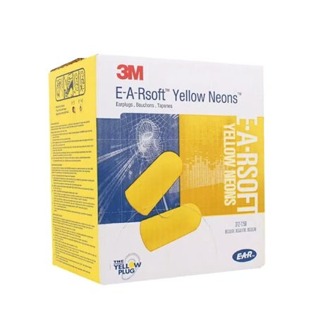 3M Ear Classic ørepropper, 50 par pakket parvis, Gul, SNR = 28dB, høreværn [ege]