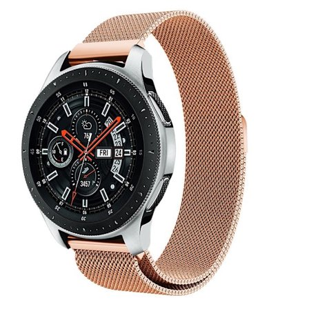 Milanese Loop Armband Samsung Galaxy Watch 46mm Rose Guld