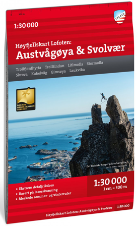 Calazo Høyfjellskart Preikestolen 1:20 000 - Calazo