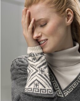 Strikkeoppskrift Genser Zoe Birdeye - Du Store Alpakka