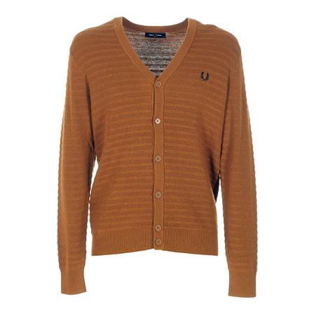 Fred Perry Vest , Bruin , Heren , Maat: M Vesten
