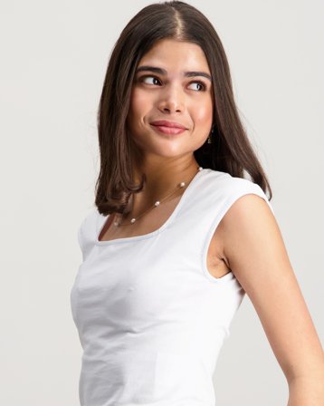 RYVLS Square Neck Tank Hvid Toppe/Bluser Pige - Kids Brand Store