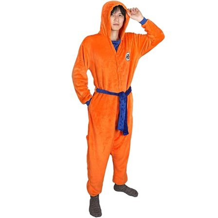 Män Son Goku Morgonrock Plysch Pyjamasrock