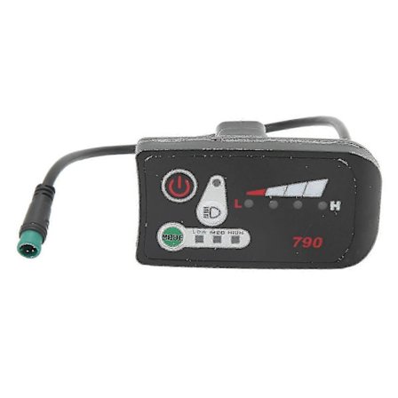 eBike LED Strømindikator – 5-Pin Stik & Styrbeslag