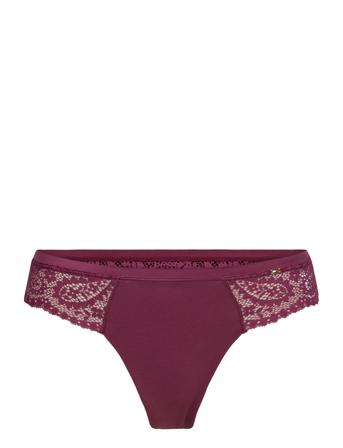 Lace Thong Stringtrosa Underkläder Lila Tommy Hilfiger