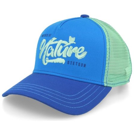 Stetson - Blå trucker Keps - Inspired By Nature Blue/Mint Trucker @ Hatstore