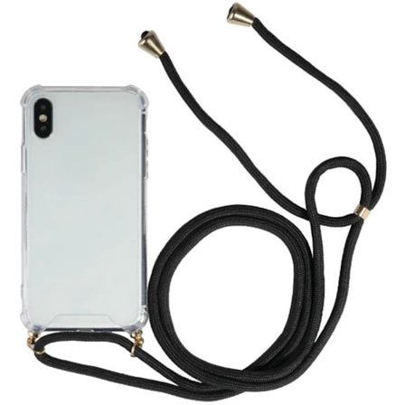 Go Go Gadget - Baksida - Svart sladd - Lämplig för iPhone X / iPhone XS - Transparent