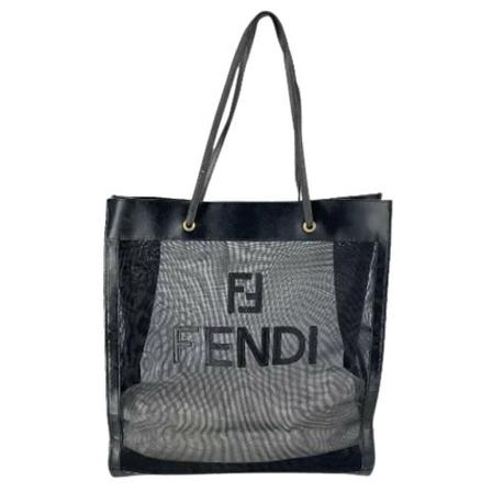 Fendi Vintage, Pre-owned Mesh totes Zwart, Dames, Maat:ONE Size