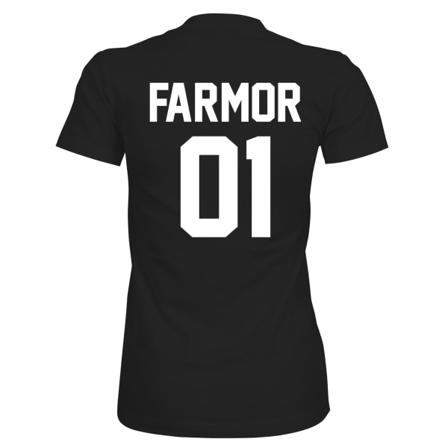 Farmor 01 - T-shirt - Dam Svart - M
