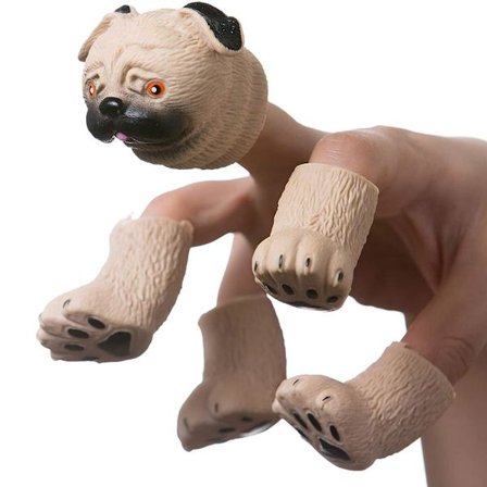 Nyhet Finger Hand Puppet Toys Finger Doll Props Animal Finger Puppet Barn Gåva