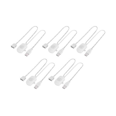 5 stk. DC 5V/12V/24V USB PIR Infrarød Bevegelsessensor Bryter for LED Lysstripe Intelligent B