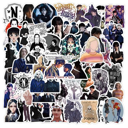 100 populära amerikanska TV-program onsdag graffiti klistermärken mot DXGHC