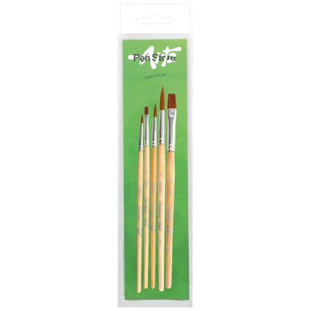 Pen Store Arts Pinceaux synthétiques Junior Set de 5