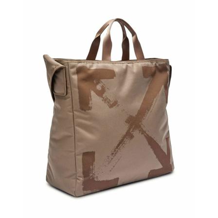 Off White, Tote Bags Beige, Heren, Maat:ONE Size