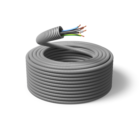 PM FLEX FQ Installationskabel fördragen, 100 m 6G1.5 mm², ytter-Ø20 mm, Anslutningsdon & kablar