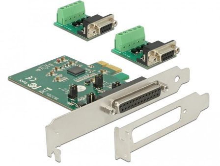 Delock PCI Express Card > 2 x Serial RS-422/485 - seriell adapter - PCIe 2.0 - RS-422/485