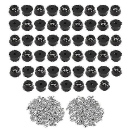 52 st Gummifötter för Skärbräda (0,31x0,59 tum) Anti-repa Gummiskärbrädefötter För Chai (FMY)