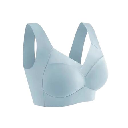 Hållningskorrigerande BH Förbättra hållningen med trådlös push-up light blue L